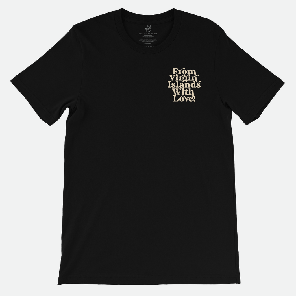From Virgin Islands With Love T-Shirt (Beige Print)