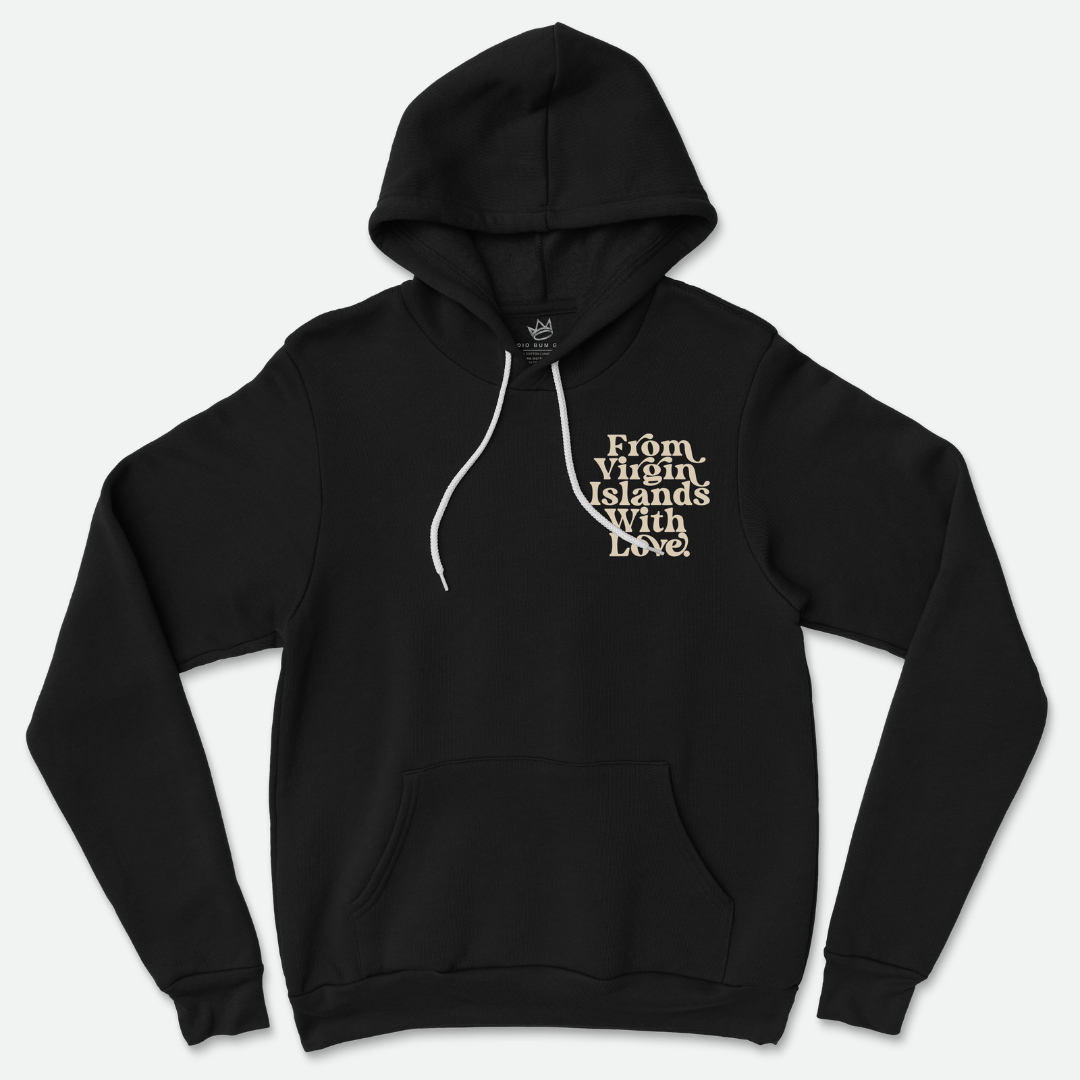 From Virgin Islands With Love Hoodies (Black Beige)