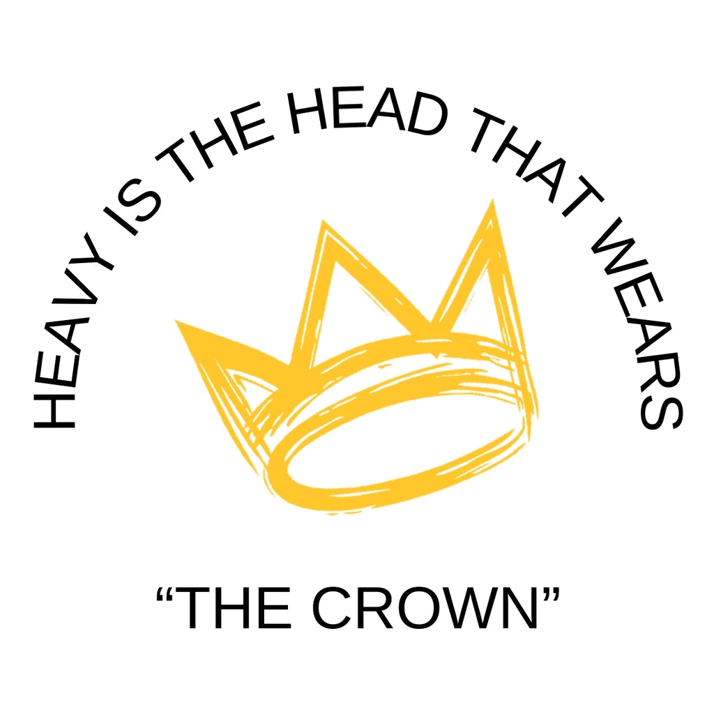 Heavy Is The Head That Wears The Crown Embroidery (White Hoodie)