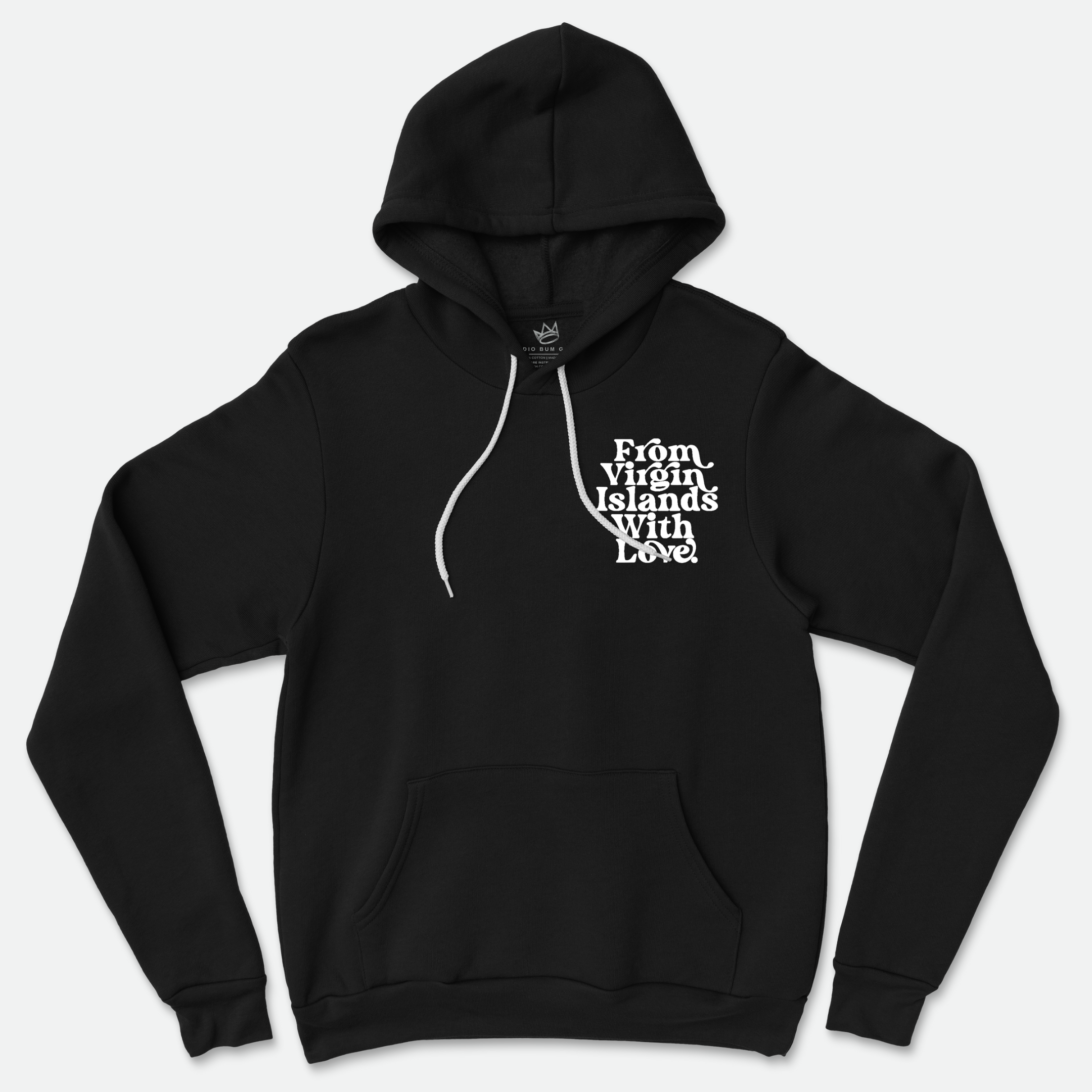 From Virgin Islands With Love Hoodie (White Print)