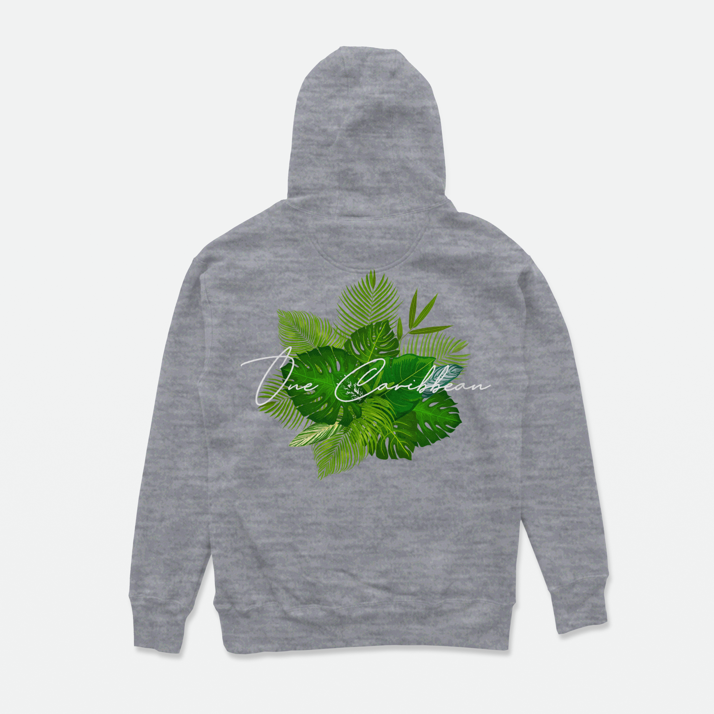 One Caribbean Bush Tee Hoodie (Gray)