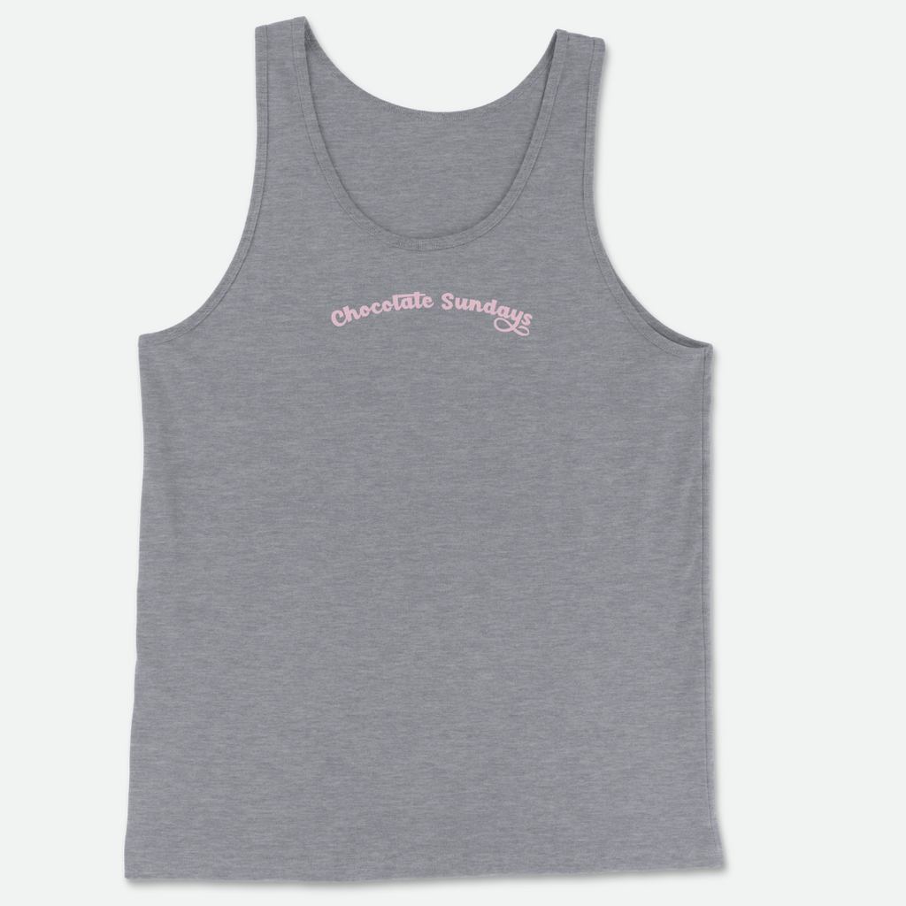 Chocolate Sundays Tank Top (Gray Pink)