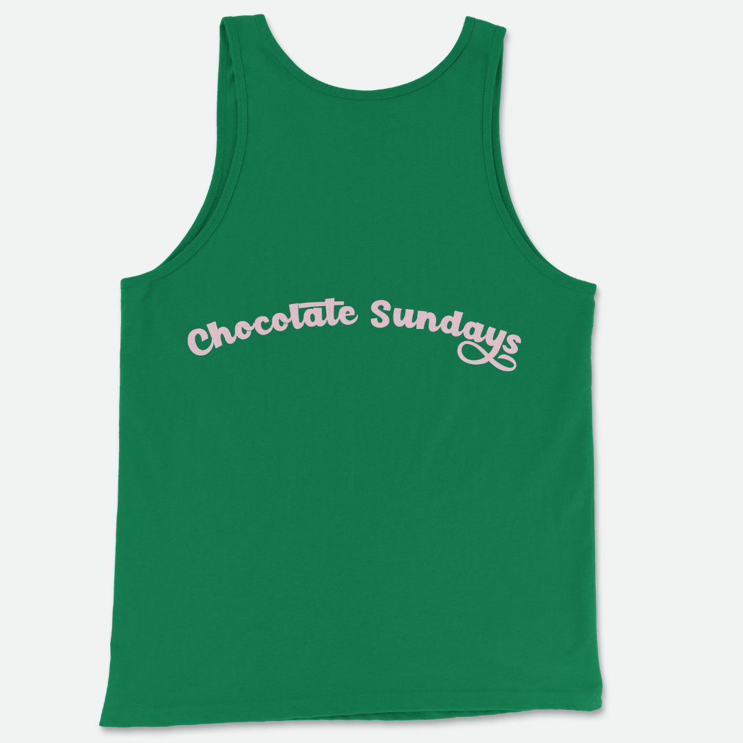 Chocolate Sundays Tank Top (Green Pink)