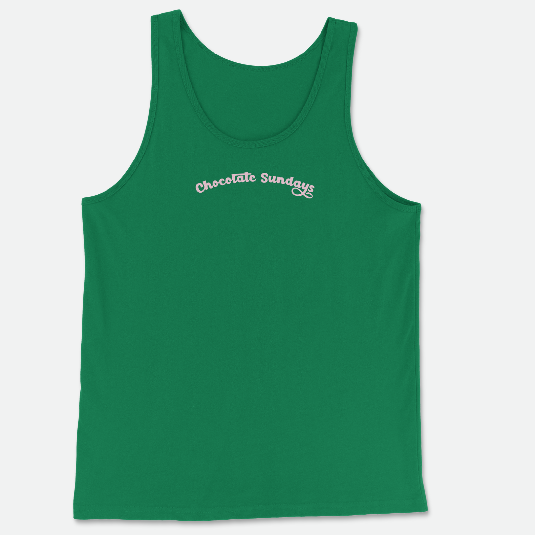Chocolate Sundays Tank Top (Green Pink)