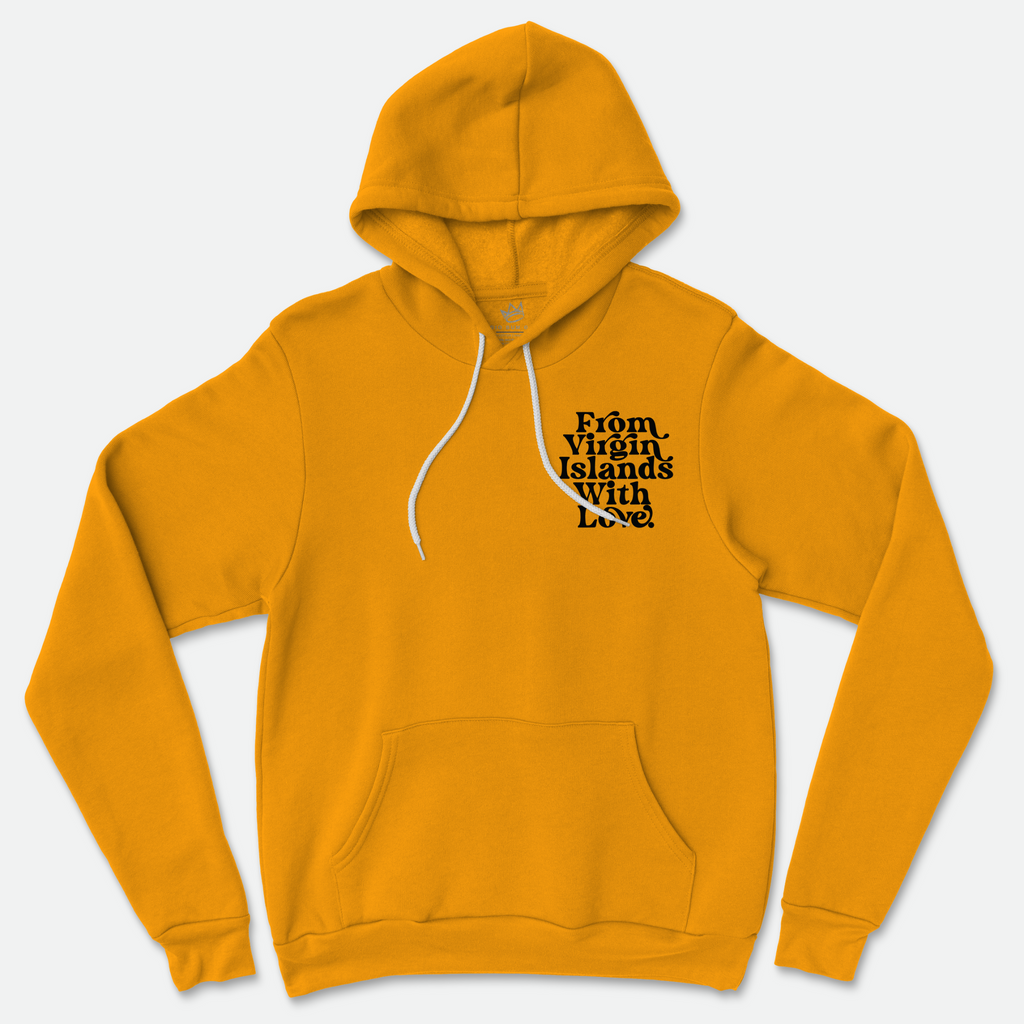 From Virgin Islands With Love Hoodie (Black Print)