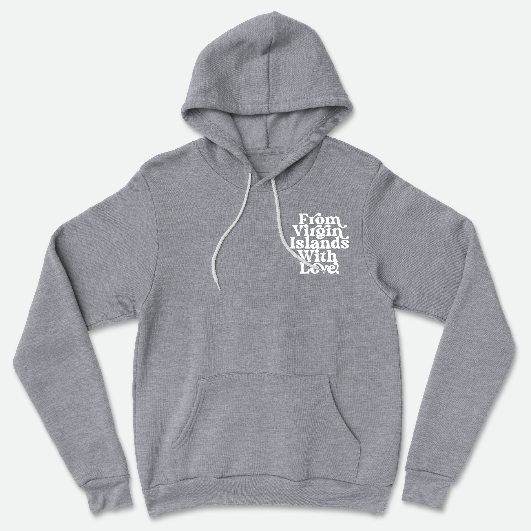 From Virgin Islands With Love Hoodie (White Print)