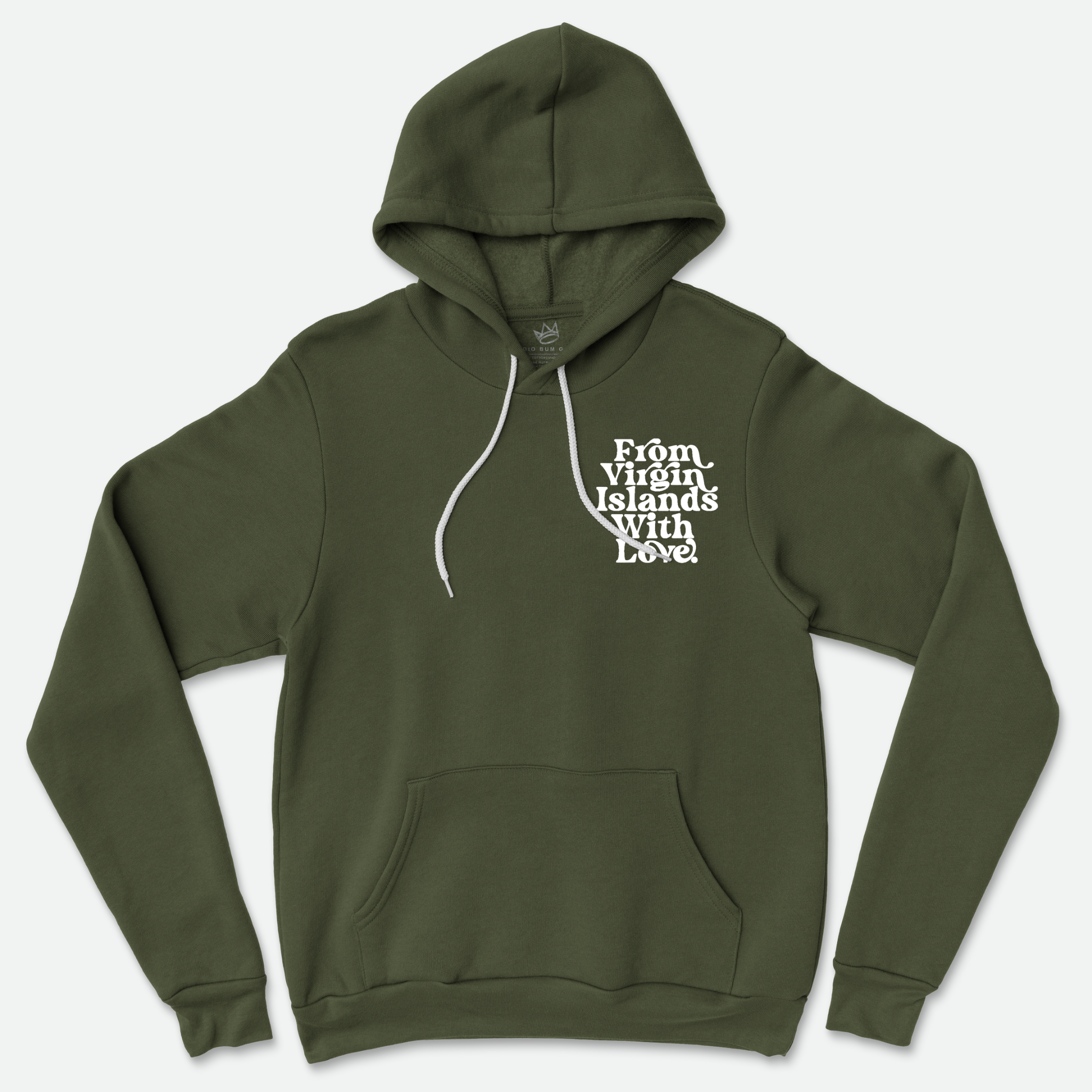From Virgin Islands With Love Hoodie (White Print)
