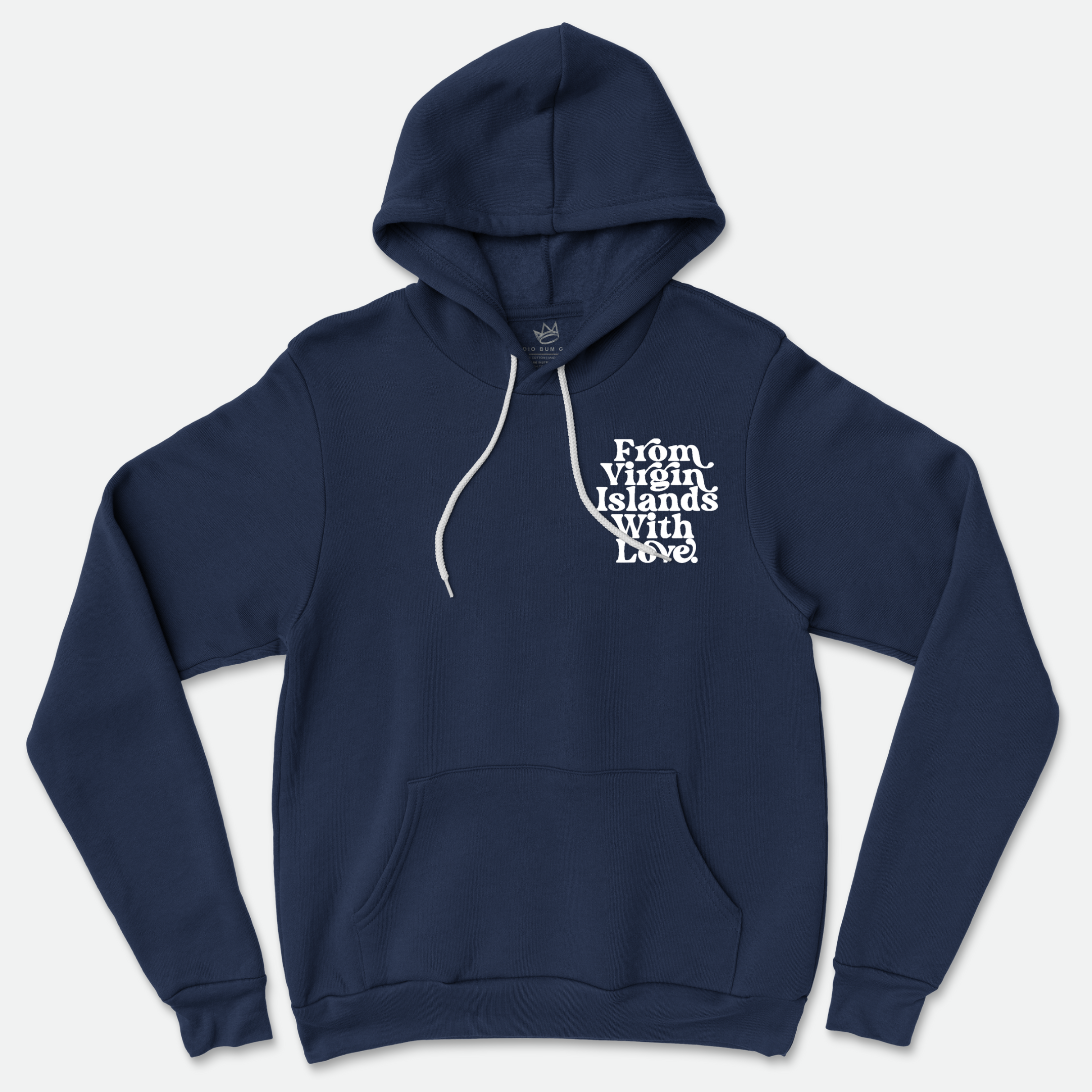 From Virgin Islands With Love Hoodie (White Print)