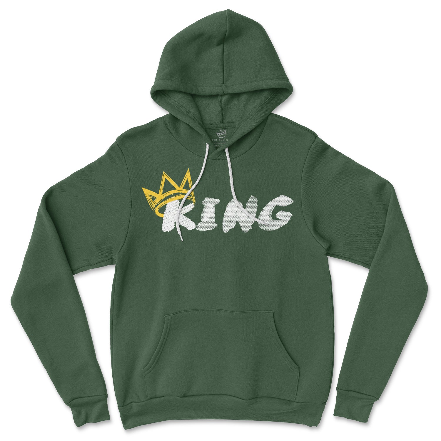 King Hoodie (White Print | Gold Crown)