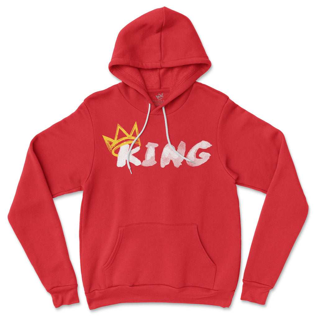 King Hoodie (White Print | Gold Crown)