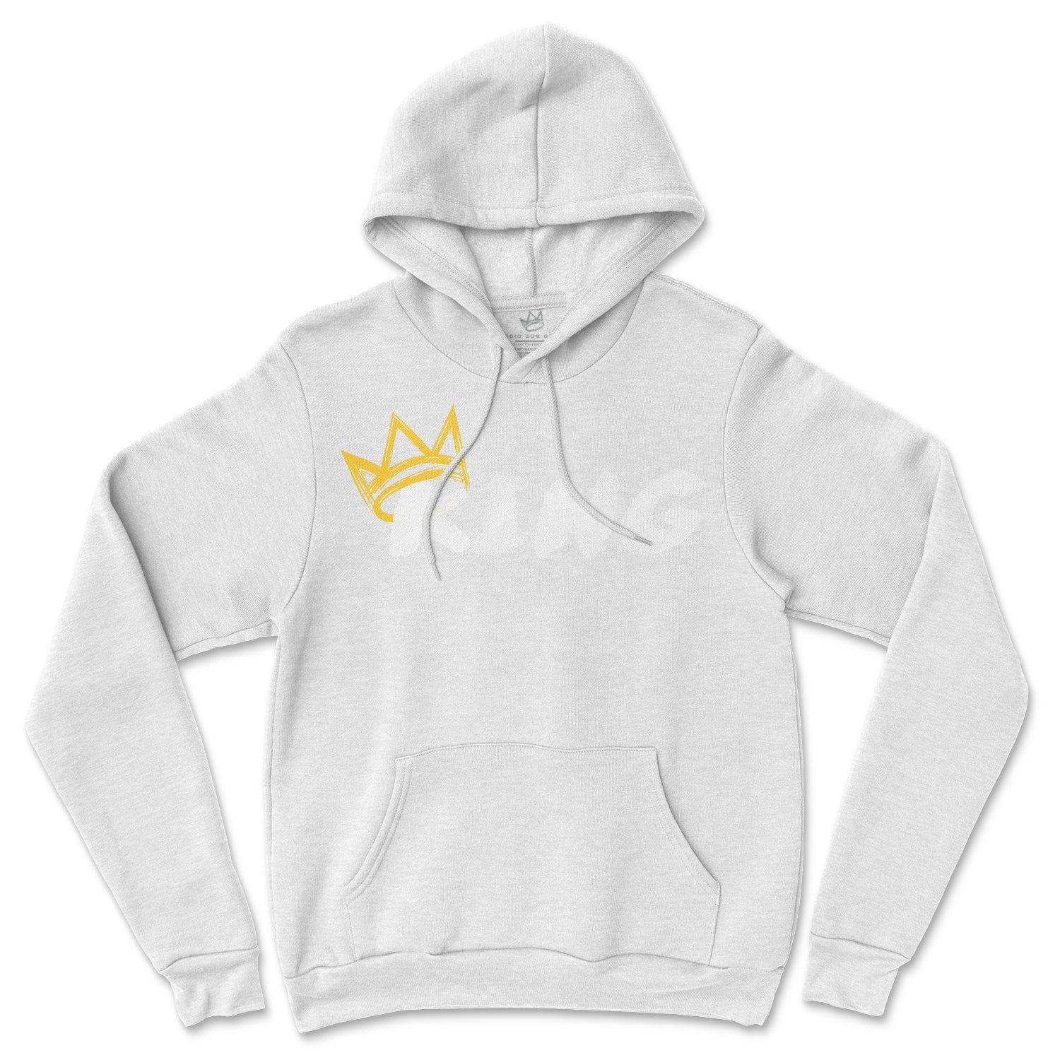King Hoodie (White Print | Gold Crown)