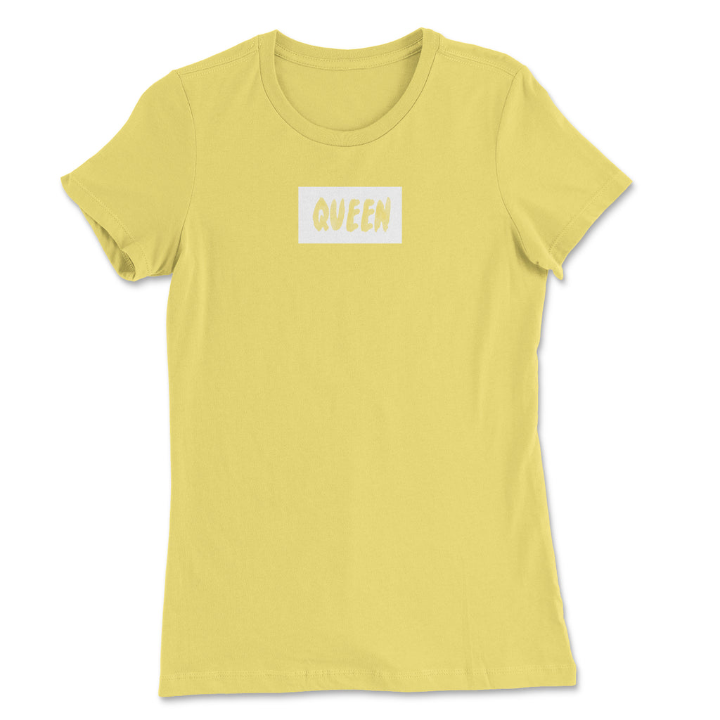 Queen Box Logo Tees (White)