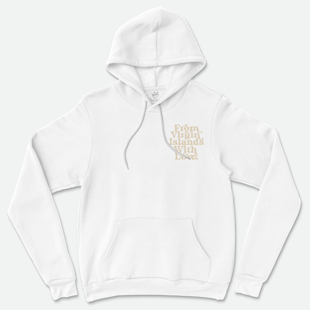 From Virgin Islands With Love Hoodie (White Beige)